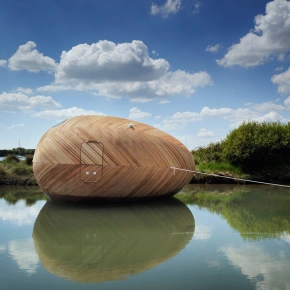 The artist who lives in an egg